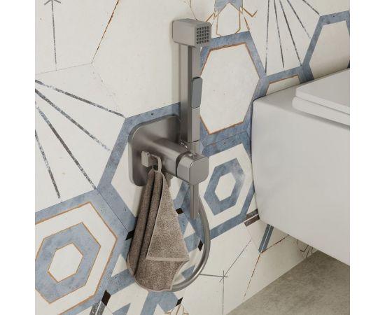 Встраиваемый смеситель с гигиеническим душем IDDIS сатин 004BNS0i08 – изображение 2