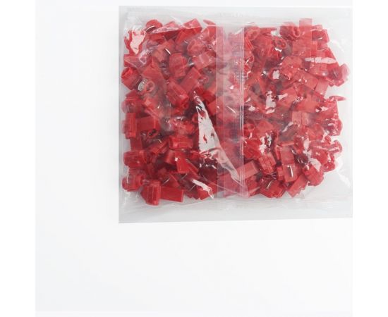 Прокалывающий ответвительный зажим STEKKER LD502-15 ЗПО-1 - 1,5 мм, красный упаковка 100 шт 39348 – изображение 2