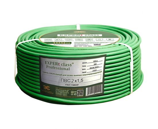 Провод ПВС EXPERt class 2x1,5, 380В, 100м 35307 – изображение 2