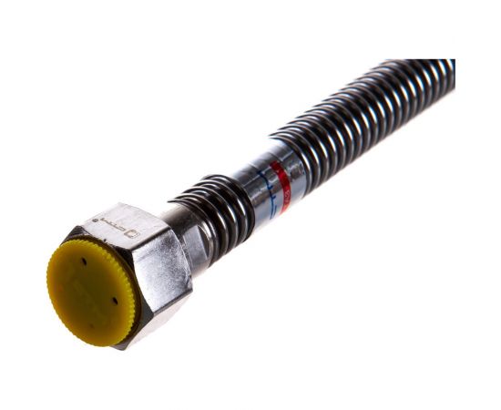 Подводка для газа СТМ ГАЗ сильфонная, 1/2"", гайка-гайка, 80 см CGHF1208 – изображение 4