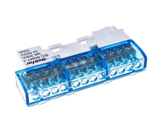 Изолированная нулевая шина Tekfor KSN-6-6x9-12 BLUE 06-07-002 – изображение 4