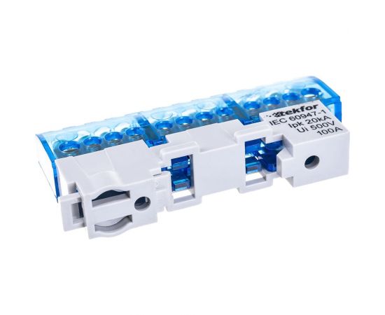 Изолированная нулевая шина Tekfor KSN-6-6x9-12 BLUE 06-07-002 – изображение 5