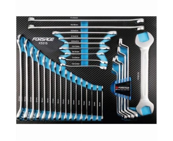 Инструментальная тележка с набором инструментов Forsage 7 полок, 274 предметов F-55300 51381 – изображение 6