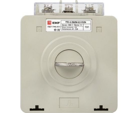 Трансформатор тока EKF ТТЕ-A-250/5А с клеммой напряжения класс точности 0,5 PROxima tte-S-250 – изображение 6