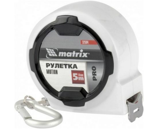 Рулетка Motion, 5 м x 19 мм, возможность записи MATRIX 32594 – изображение 6