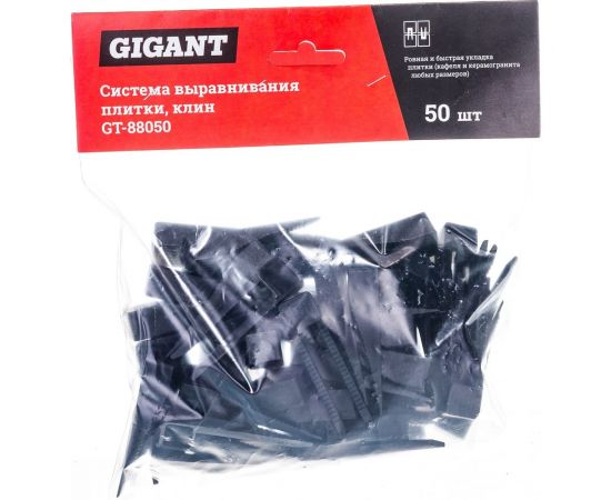 Система выравнивания плитки клин 50 шт Gigant GT-88050 – изображение 7