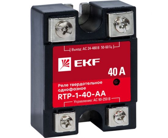 Твердотельное реле EKF однофазное RTP-40-AA PROxima rtp-1-40-aa 