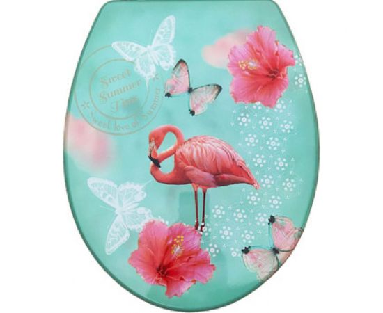 Сиденье для унитаза SANTRADE Фламинго 0510 