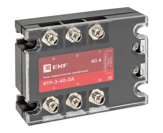 Твердотельное трехфазное реле EKF RTP-40-DA PROxima rtp-3-40-da 