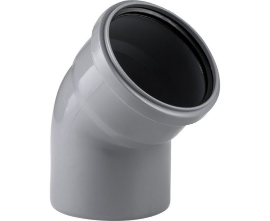 Канализационный отвод RTP 110 мм, 45 градусов, серый 36676 