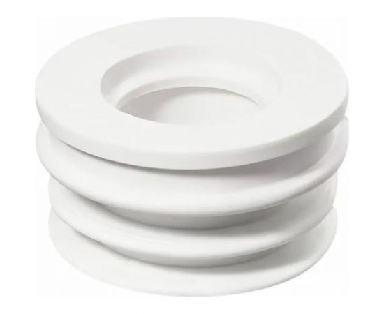 Переходная манжета Профитт d 32x50 сантехническая, канализационная, трехлепестковая, белая 2227480 
