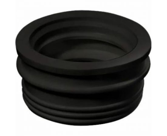 Переходная манжета Профитт d 40x50 сантехническая, канализационная, трехлепестковая, черная 2227411 