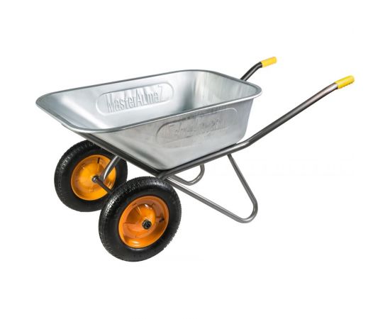 Строительная усиленная 2-колесная тачка МастерАлмаз красная, 110 л, колесо 350 мм 10506280 