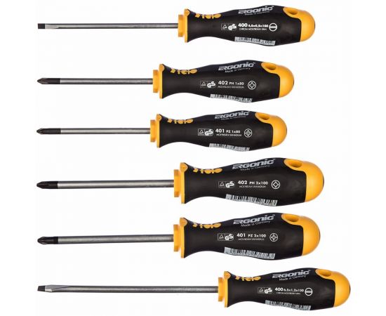 Набор отверток 6 шт в упаковке Felo Ergonic 40096118 