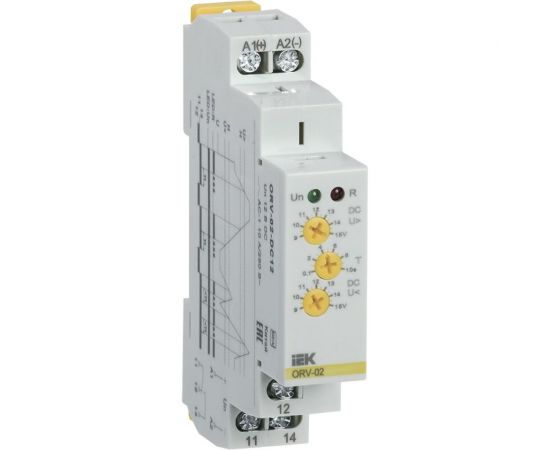 Реле повышения напряжения IEK ORV 1фаза, 12В, DC ORV-02-DC12 