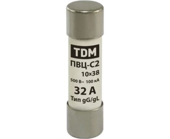 Плавкая вставка TDM ПВЦ-С2 10х38 32А SQ0729-0011 
