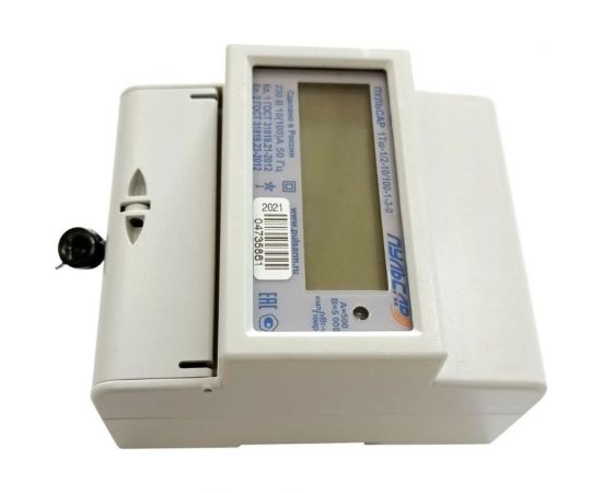 Однофазный многотарифный счетчик электроэнергии Пульсар 1Тш-1/2-10/100-1-3-0, ЖКИ, 100А, RS485, автоменю Н00016000 – изображение 2