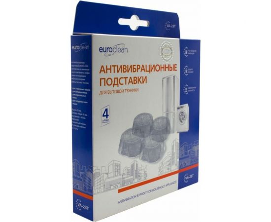 Антивибрационные подставки EURO Clean прозрачные, 4 шт. VA-23T – изображение 2
