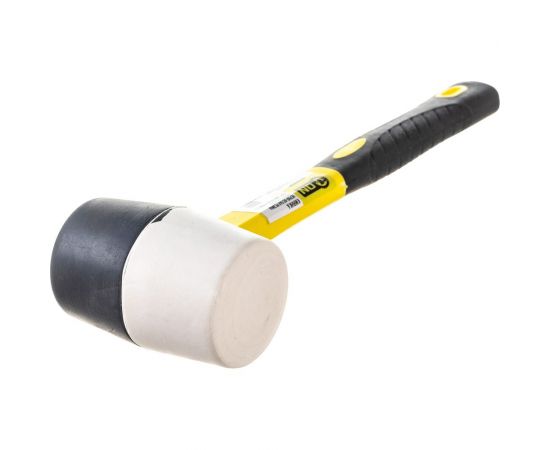 Киянка On, черно-белая резина, фибергласовая обрезиненная рукоятка, 225 г 06-04-013 – изображение 2