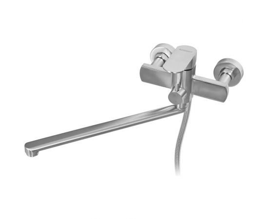 Смеситель для ванной и душа WISENT с длинным изливом и лейкой из нержавеющей стали W72216 – изображение 2