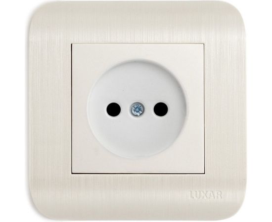 Розетка LUXAR Deco с/у без з/к белая с рифленой рамкой, 250В 16А 4606400620259 – изображение 2