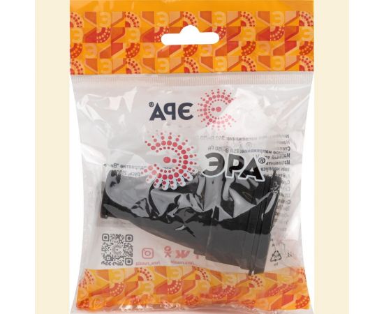 Розетка ЭРА RX10-B-IP44 каучуковая c заземлением 16А IP44 прямая черная Б0055418 – изображение 3
