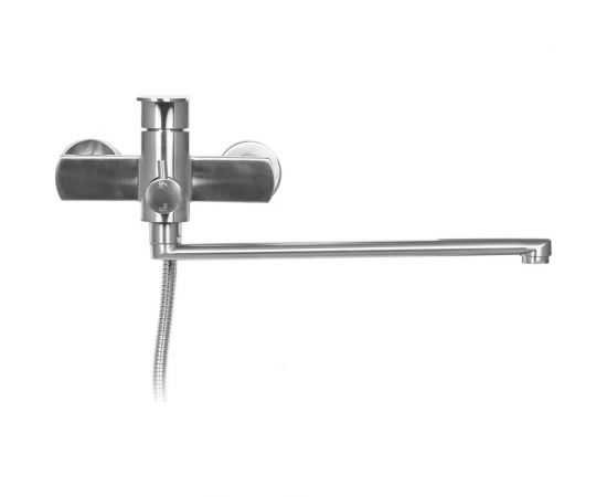 Смеситель для ванной и душа WISENT с длинным изливом и лейкой из нержавеющей стали W72216 – изображение 3