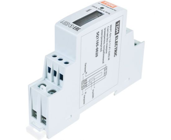 Счетчик TDM без поверки МАРС-б/п-1,0-11-Р1-540-М 1 фаза, 1 тариф, din-рейка, 1 модуль, мех.ОУ SQ1105-0020 – изображение 3