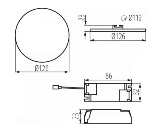 Светодиодный встраиваемый светильник KANLUX AREL LED DO 10W-NW/ 29584 – изображение 3