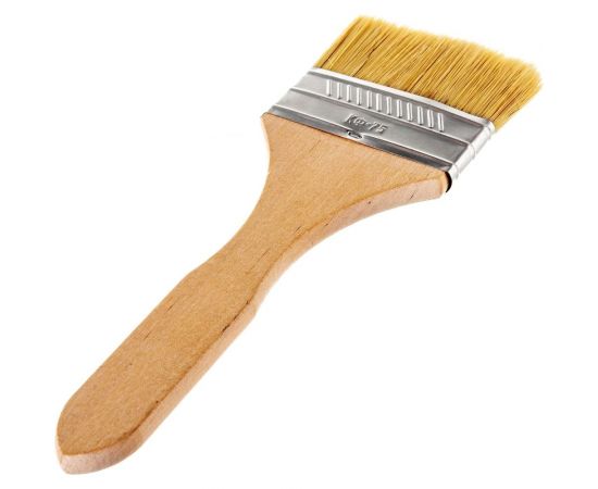 Флейцевая кисть НИКИЩЕ КФ-75 мм, натуральная щетина 02-02-07 – изображение 3