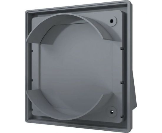 Выход стенной вытяжной с обратным клапаном 1515К12.5ФВ (150x150 мм; фланец D125; ASA; серый) ERA 90-02045 – изображение 3