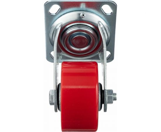 Колесо поворотное (100 мм; игольчатый подшипник; грузоподъемность 200 кг; чугун; полиуретан) СТЕЛЛА-ТЕХНИК N29100CPU – изображение 4