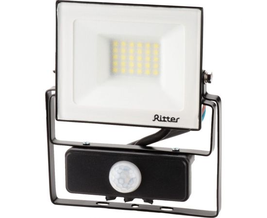Светодиодный прожектор RITTER серия PROFI 230В 30 Вт 6500К 3000Лм IP65 черный с датчиком движения 53421 5 – изображение 4