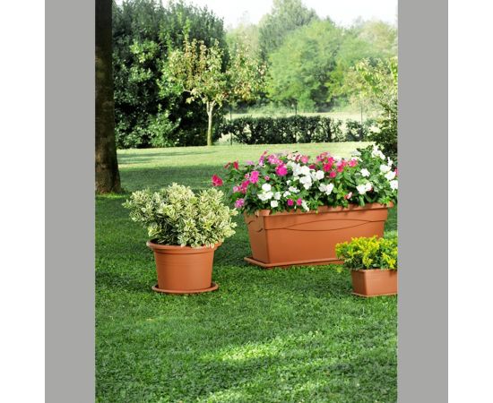 Горшок Teraplast CILINDRO classic диам. 45 см, коричневый 01001045001 – изображение 6