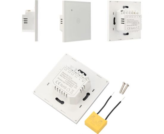 Умный сенсорный выключатель SECURIC Wi-Fi, Алиса SEC-HV-801W – изображение 6