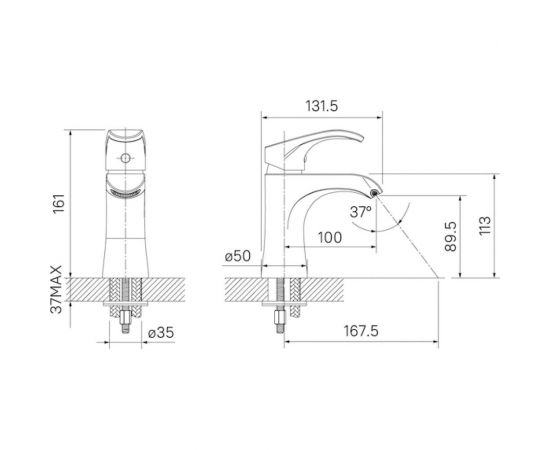 Смеситель для умывальника IDDIS Joker JOKSB00i01 – изображение 7