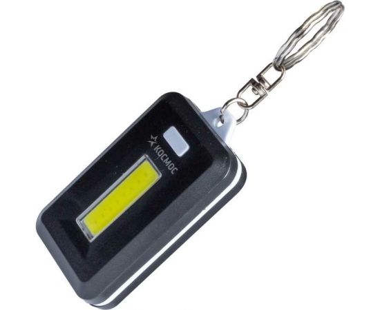 Фонарь брелок КОСМОС 1Вт COBLED/3xAAA/корпус ABS-пластик/кольцо для ключей, KOC203B 