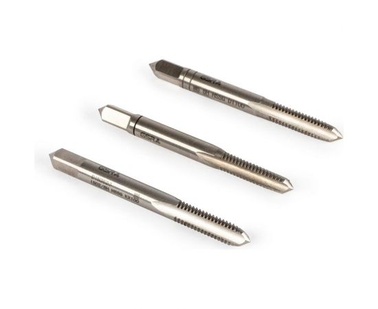 Ручные метчики GSR M3х0,5 HSSG DIN352 6H набор 3 шт для глухих и сквозных отверстий B00105130 