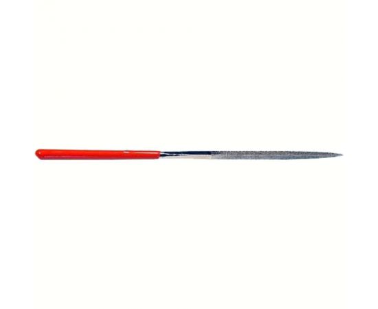 Алмазный надфиль CNIC квадратный L140x3 с обрезиненной ручкой 53210 