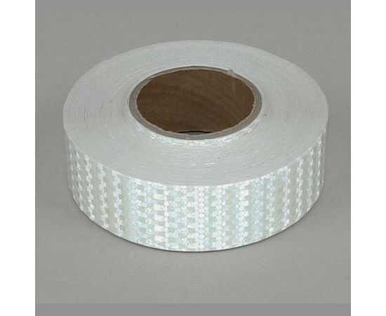 Светоотражающая самоклеящаяся лента СИМАЛЕНД белая, 5 см х 45 м 1404120 