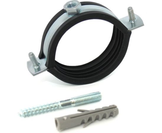 Сантехнический хомут для труб со шпилькой и дюбелем СВК М8, 54-59 мм, 1 3/4"" SVK-F054М8i 