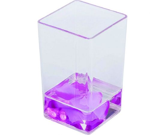 Стакан для зубных щеток Аквалиния Фиолетовые лепестки A8824_W46 