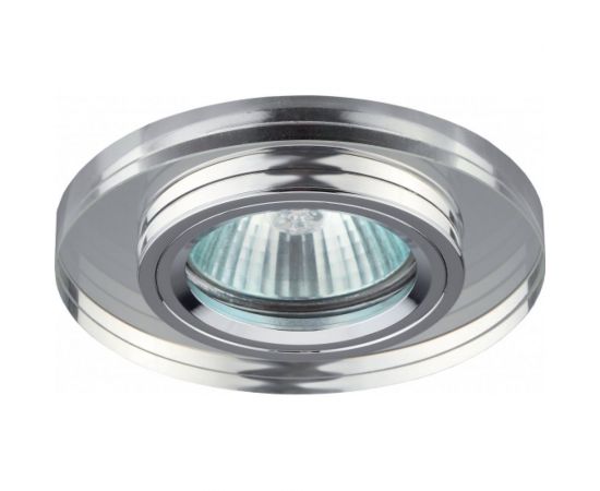 Светильник ЭРА DK7 CH/WH декор стекло круглое хром/зеркальный C0043735 