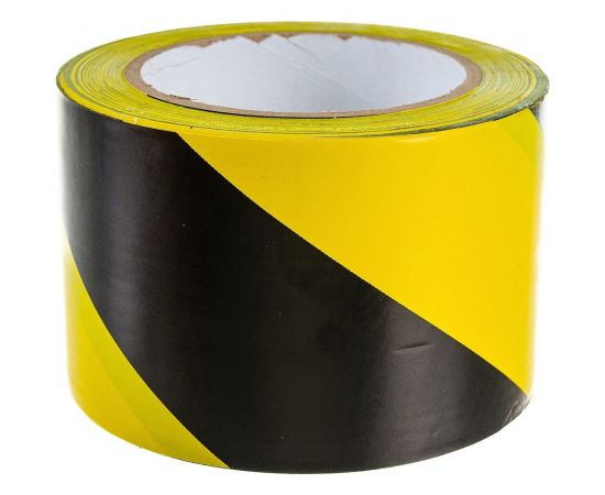 Лента ПВХ для разметки Mehlhose GmbH толщина 150 мкм цвет желто-черный KMSW07533 