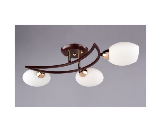 Люстра РОССВЕТ 3х60ВтхE14 РС20176 BRN+FG/3C 