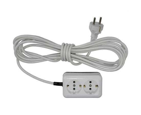 Удлинитель ООО Ливны-Электро У10-719 2-х местный с заз.конт. провод ПВС 3*0,75 L=5м У 619 