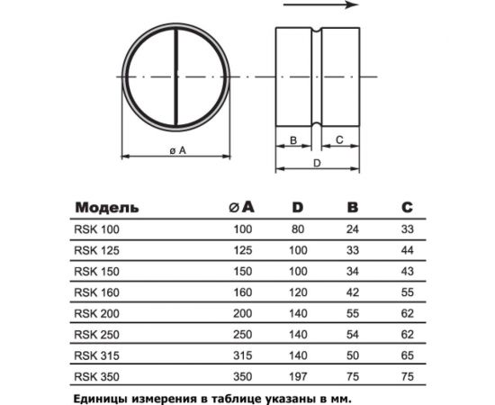 Обратный клапан RSK-125 NOIZZLESS 4687202642557 – изображение 2