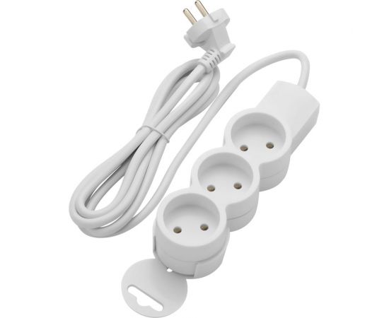 Удлинитель duwi 3 гнезда, без выключателя, без земли, 1,5 м 32001 4 – изображение 2