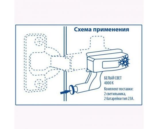 Светодиодный светильник Uniel пушлайт на петлю в кухонный шкаф ULK-C02 23A GREY SET2 UL-00008933 – изображение 2