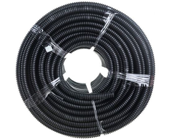 Строительная легкая гофротруба ПНД УРАЛ ПАК 25 мм 50м с протяжкой черная ГФ-1102025-050 – изображение 2